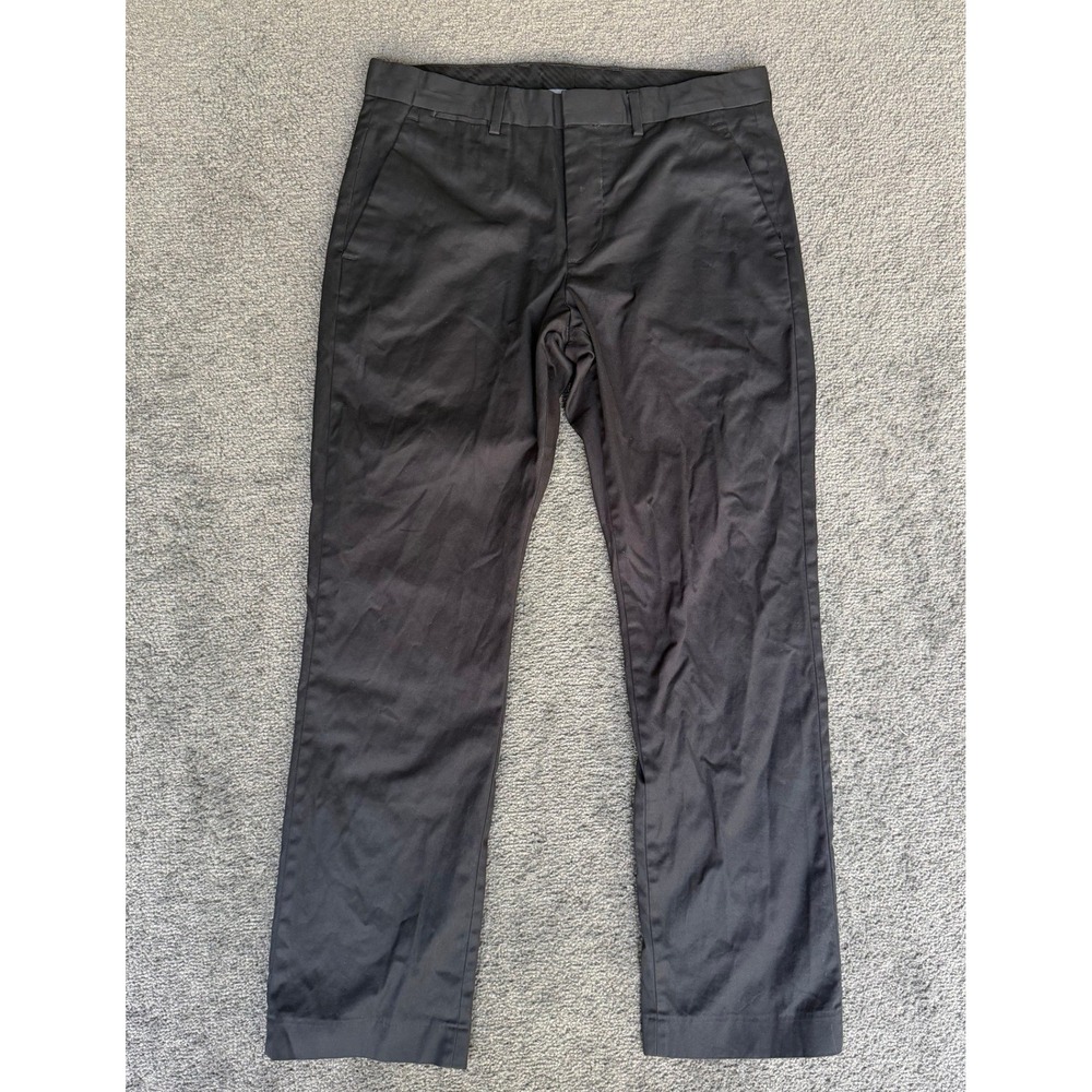 Express Photographer Mens 30x30 Black Slim Fit Dress Pants Chinos Cotton Stretch
